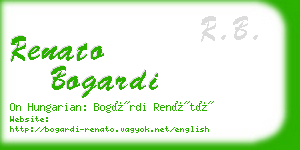 renato bogardi business card